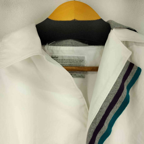 カラー kolor 22SS Rib Docking S/S Shirts ドッキングストライプシャツ メンズ JPN:4
