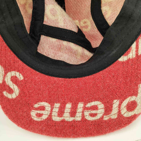 シュプリーム Supreme 18AW Harris Tweed Box Logo Cap メンズ