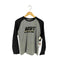 ナイキ NIKE 00s フロントラバーロゴプリント バイカラーラグランL/Sカットソー Y2K レディース JPN:M