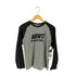 ナイキ NIKE 00s フロントラバーロゴプリント バイカラーラグランL/Sカットソー Y2K レディース JPN:M