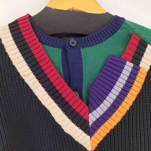 カラー kolor 20SS ESTER YARN KNIT DOCKING KNIT メンズ JPN:3