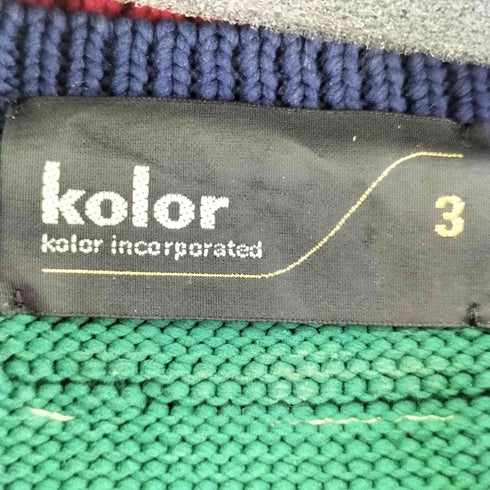 カラー kolor 20SS ESTER YARN KNIT DOCKING KNIT メンズ JPN:3