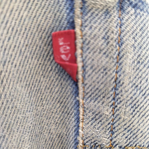 リーバイス Levis 90S 555刻印 バレンシア工場 501 セルビッチダメージデニム メンズ