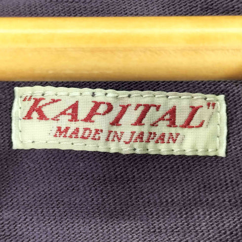 キャピタル KAPITAL L/S 天竺ムラ染め クックネック ネパールタイガー メンズ JPN:4