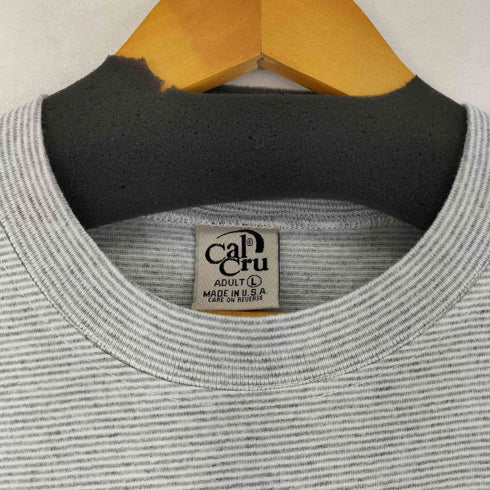 カルクルー Cal Cru USA製 ボーダーカットソー メンズ JPN:L