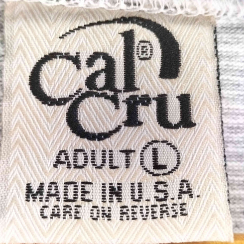 カルクルー Cal Cru USA製 ボーダーカットソー メンズ JPN:L