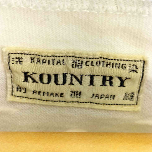 キャピタル KAPITAL BONE 2 TONE REMAKE BIG TEE メンズ FREE