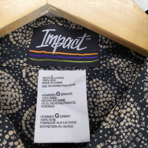 IMPACT 総柄シルクシャツ メンズ JPN:L