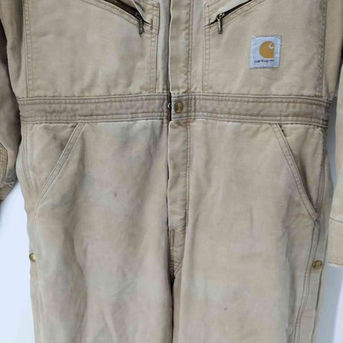 カーハート Carhartt USA製 ダック オールインワン つなぎ ジャンプスーツ 裏地キルティング メンズ