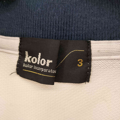 カラー kolor 22SS ドッキング Pe鹿の子ポロシャツ メンズ JPN:3
