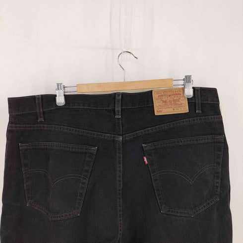 リーバイス Levis USA製 ボタン裏511刻印 505 後染め ブラック デニムパンツ メンズ 42inch