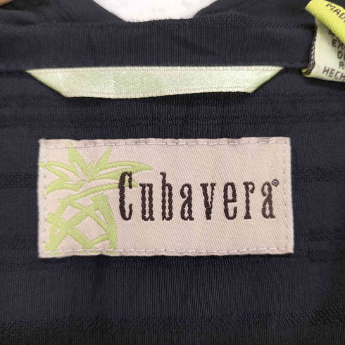 キューバベラ CUBAVERA レーヨンポリ ステッチデザイン開襟ア発 メンズ JPN:M