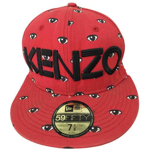 ニューエラ NEW ERA 59FIFTY ロゴ刺繍 目 総柄6パネルキャップ メンズ 7 1/8