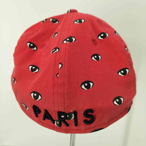 ニューエラ NEW ERA 59FIFTY ロゴ刺繍 目 総柄6パネルキャップ メンズ 7 1/8