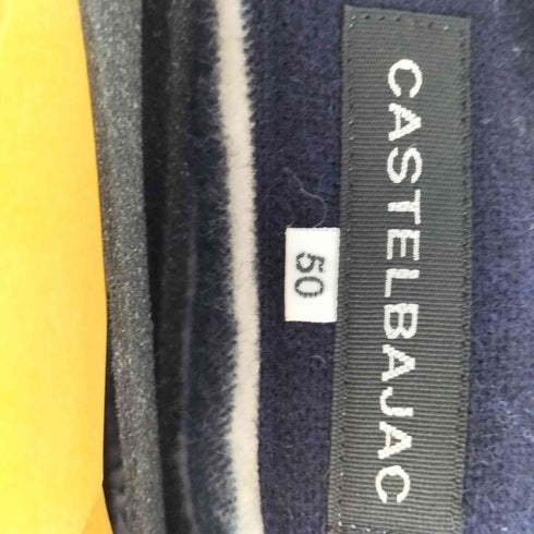 カステルバジャック CASTELBAJAC ボーダーデザイン L/S ウールシャツ メンズ 50
