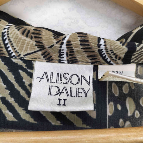 ALLISON DALEY 総柄開襟シャツ レディース