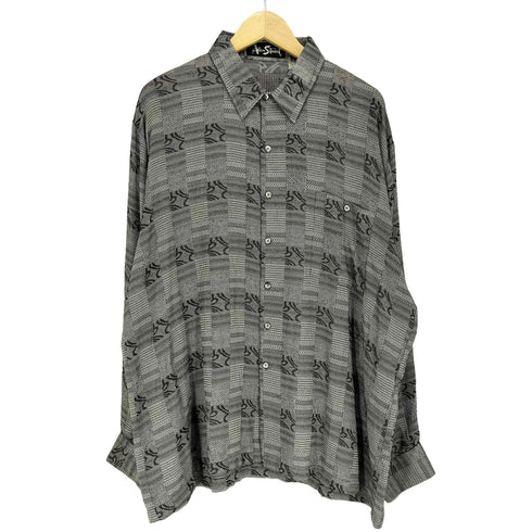 ALAN STUART 総柄ステッチデザインシャツ メンズ JPN:XL