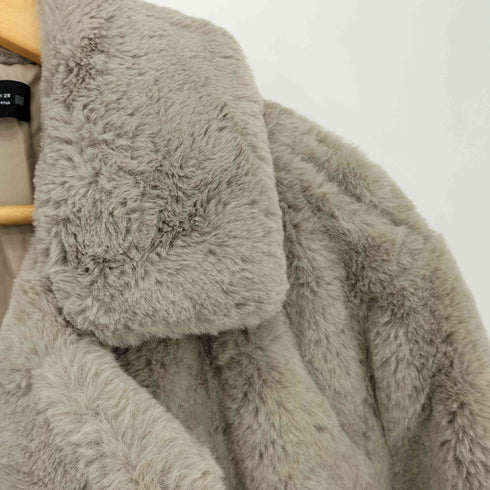 ザラ ZARA フェイクファーコート レディース import:M