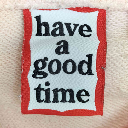 ハブアグッドタイム HAVE A GOOD TIME ロゴプリント プルオーバーフーディ パーカー レディース JPN:L