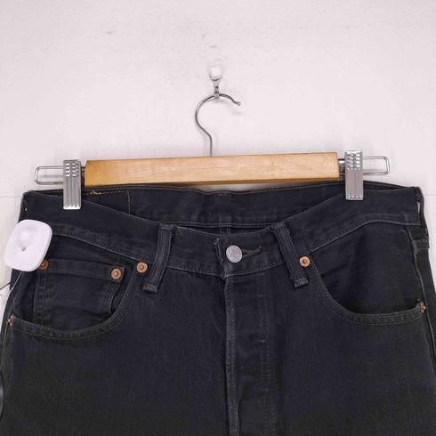 リーバイス Levis 501 ボタンフライブラックデニムパンツ メンズ W30/L36
