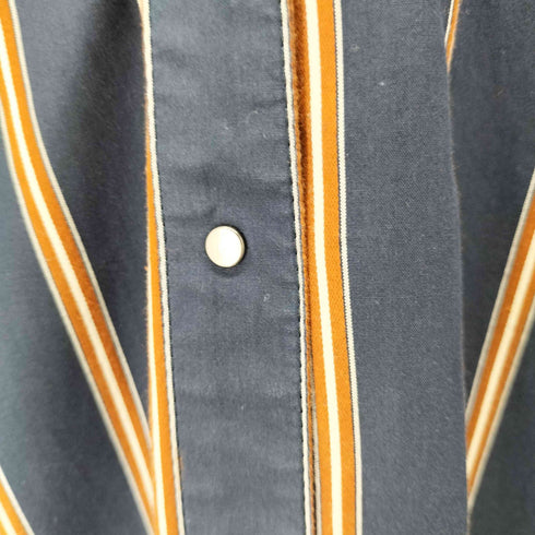 プレインピープル PLAIN PEOPLE ストライプシャツワンピース バンドカラー レディース JPN:2