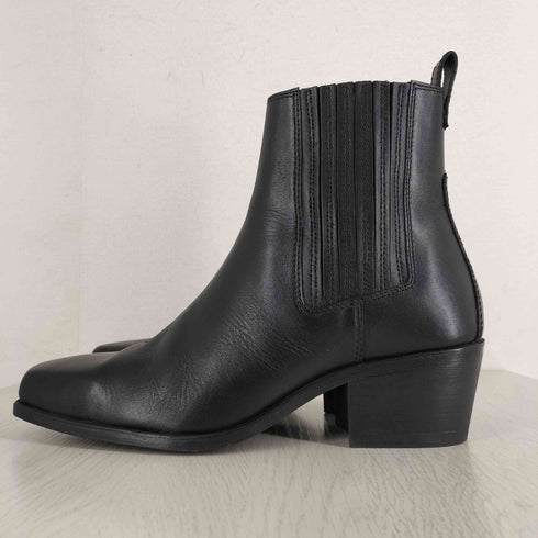 ザラ ZARA スクエアトゥ ヒール サイドゴアブーツ メンズ JPN:27