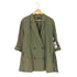ザラ ZARA LINEN BLEND DOUBLE BREASTED BLAZER レディース import:M