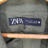 ザラ ZARA LINEN BLEND DOUBLE BREASTED BLAZER レディース import:M