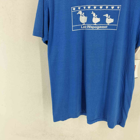 ヘインズ Hanes fifty-fifty MADE IN USA LAKE WAPOGASSET プリントクルーネックTシャツ メンズ import:XL