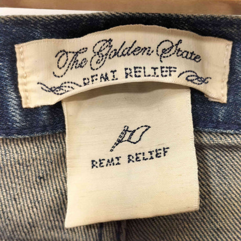 レミレリーフ REMI RELIEF パッチワーク ジッパーフライ デニムパンツ メンズ JPN:L