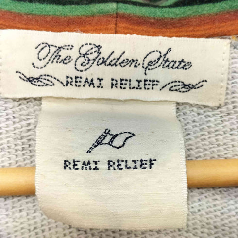 レミレリーフ REMI RELIEF ネイティブ柄 チマヨ オルテガ ジップアップパーカー メンズ JPN:M