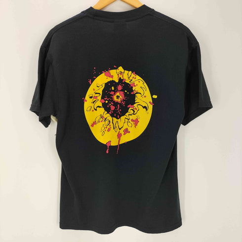 ヘインズ Hanes 90s-00s スマイリーガンショット ぶち抜き プリントクルーネックTシャツ 裾袖ダブル スマイル メンズ JPN:M