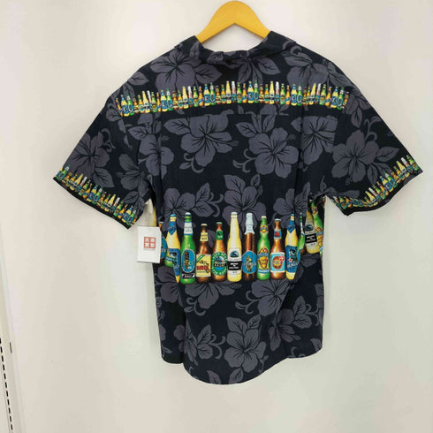 MADE IN HAWAII ビールプリントアロハシャツ メンズ import:L