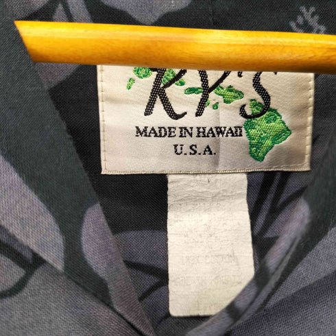 MADE IN HAWAII ビールプリントアロハシャツ メンズ import:L