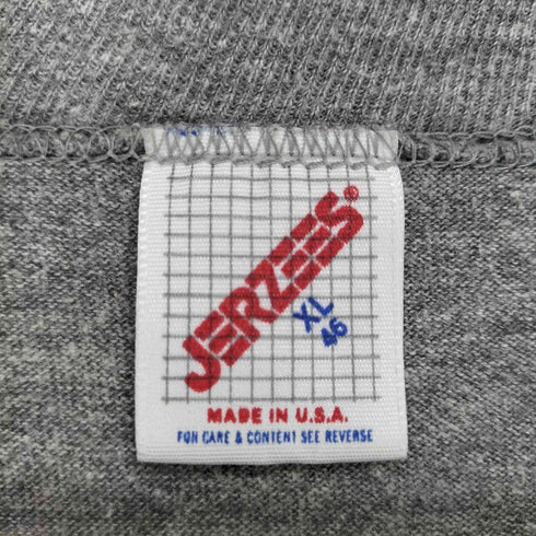 ジャージーズ JERZEES 90s USA製 発泡プリントクルーネックTシャツ メンズ JPN:XL