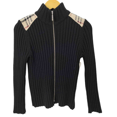 バーバリーロンドン BURBERRY LONDON ドライバーズニット ショルダーバーバリーチェック レディース US:0-2