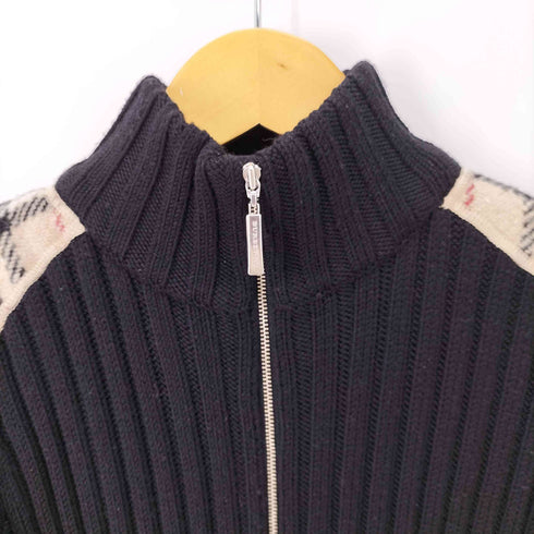 バーバリーロンドン BURBERRY LONDON ドライバーズニット ショルダーバーバリーチェック レディース US:0-2