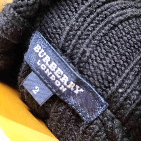 バーバリーロンドン BURBERRY LONDON ドライバーズニット ショルダーバーバリーチェック レディース US:0-2
