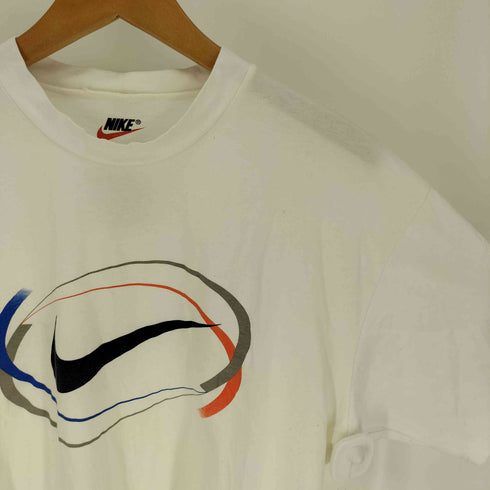ナイキ NIKE 00S オーバル スウッシュ プリント S/S Tシャツ メンズ import:M