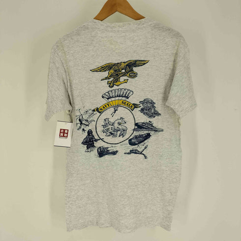 90S USA製 Murina ボディ U.S NAVY SEAL TEAMS プリント S/S Tシャツ メンズ import:S