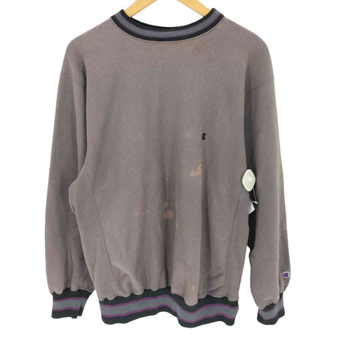チャンピオン Champion 90s USA製 リブライン reverse weave クルーネックスウェット メンズ import:XL