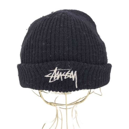 ステューシー Stussy USA製 ロゴ刺繍 アクリルニットキャップ メンズ