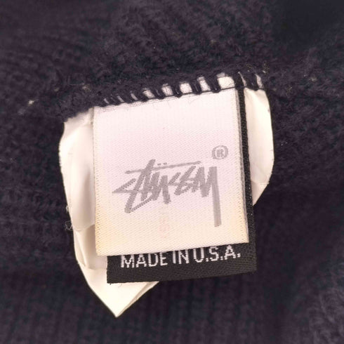ステューシー Stussy USA製 ロゴ刺繍 アクリルニットキャップ メンズ