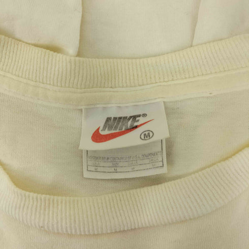 ナイキ NIKE 90S 銀タグ THE MARATHON ISA JOURNEY スウッシュ プリント S/S Tシャツ メンズ import:M