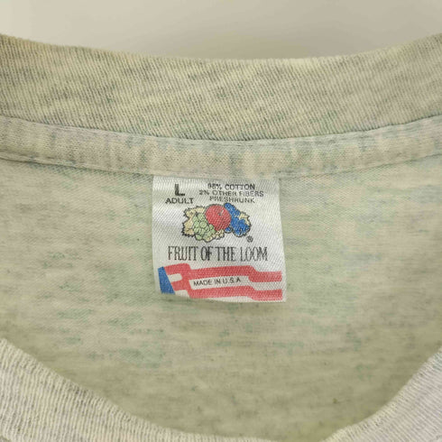90S USA製 FRUIT OF THE LOOM ボディ WILD BLUE YOKOHAMA プリント S/S Tシャツ シングルステッチ メンズ import:L