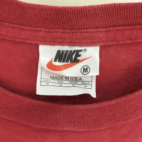 ナイキ NIKE 90S USA製 銀タグ ロゴ プリント S/S Tシャツ メンズ import:M