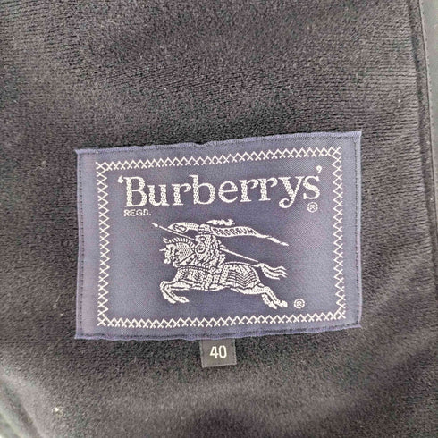 バーバリーズ BURBERRYS 90S ロゴ刺繍 ジップアップ フリース ジャケット メンズ 40