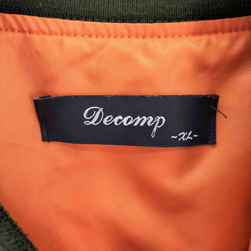 Decomp パッチ刺繍 バックリフレクター ステンシルプリント MA-1 フライトジャケット メンズ JPN:XL