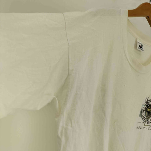 90S カナダ製 FRUIT OF THE LOOM ボディ JASPER アニマル プリント S/S Tシャツ シングルステッチ メンズ import:XL