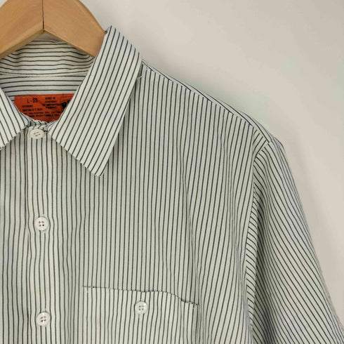レッドキャップ RED KAP ストライプ ショートスリーブ ワークシャツ メンズ import:L